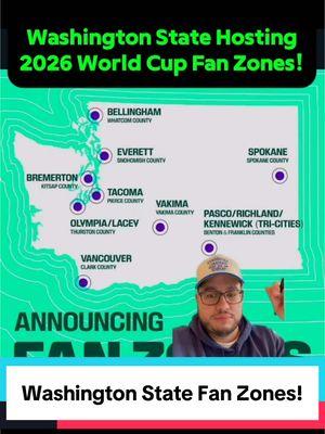 #CapCut Washington State is hosting 2026 World Cup fan zones across the state in efforts to promote tourism! Great move Seattle! #somos26 #weare26 #CopaMundial #worldcup #2026worldcup #mundial2026 #seattle 