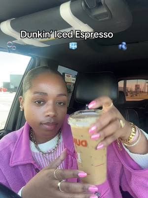 Dunkin’ order of the day>> #dunkin #dunkindonuts #dunkinorder #espresso #icedespresso #coffee #fyp @Dunkin' 