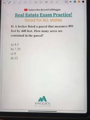 Struggling with square feet to acres? 43,560 is the magic number on your real estate exam! 🏡📐 #RealEstateTips #ExamPrep #CapCut 