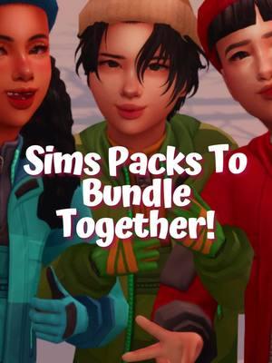 Here are some sims packs to bundle together! People keep asking me what packs I recommend, and if you really want to buy one, get them in bundles to save money! #sims4tips #thesims #sims #TheSims4 #sims4gameplay #sims4 #sims4packs 