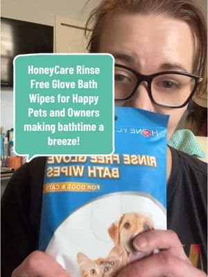 Rinse Free Glive Bath Wipes for your fur baby making bath time a breeze! Hypoallergenic and moisturizing for skin and coat! Grab these today and show your fur baby a little extra love! #PetSupplies #ForTheFurBabies #OdorEliminating #RinseFreeBathWipes #BathTimeBreeze #CleanAnimals #CleanPup #HappyPets #happypups @Honeycare Pet Products 