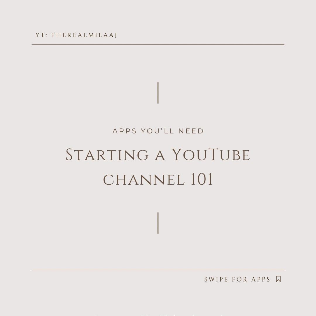 YT: TheRealMilaaj💖 These are the TOP 3 apps you’ll need, as your channel grows then you can get vidIQ, and more but starting out these are the top 3 apps!  YouTube studio: is great for tracking your overall growth of your channel. Analytics, video performance, engagement. A big plus is it’s easy to respond to comments and engage with your viewers all from one app.  CapCut: when editing your videos CapCut will be your best friend! It’s beginner friendly with options to cut, add music, effects, text anything you think editing wise CapCut has and it can be done all from your phone!  Canva: lastly canva is a key app to have because is essential for creating your thumbnails and banners for your channel. Another very easy to use app. Tip: a great attention grabbing thumbnail can get your video more clicks!  #youtubetips #youtubejourney #fypツ #upcomingyoutuber 