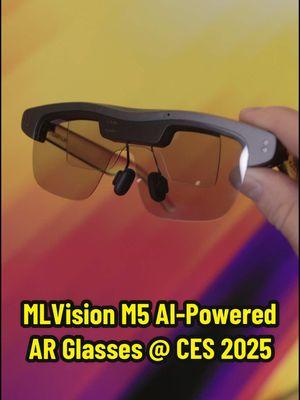 Modular AI-powered AR glasses!? Checking out the newly announced MLVision M5 - The world’s lightest AI-powered AR glasses at CES 2025  #CES2025 #ARGlasses #blendedgtalks #MLVision #MLVisionM5 #Aipowered