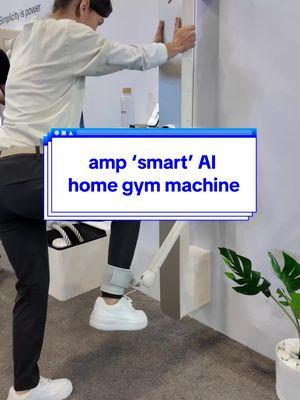 Coming in 2025, the amp AI-powered fitness machine is a small-footprint system with intelligent resistance adjustment and gamified workout programs @amp.fitness #ampfitness #homegym #homeworkout #homegymequipment #homefitness #homegymideas #restistancetraining #weighttraining #smartgym #smarthome #techtok #ces2025 #tomsguide 