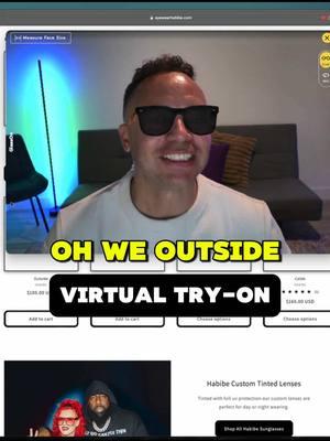 This virtual try-on is crazy 😎🔥 @habibesunglasses  #brandambassador #sunglasses #newsunglasses #virtualtryon #habibesunglasses #habibe 