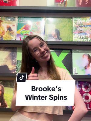 Brooke’s winter spins! Which are your favorite records to spin in the winter? #indieearth #indierecordstore #winterplaylist 