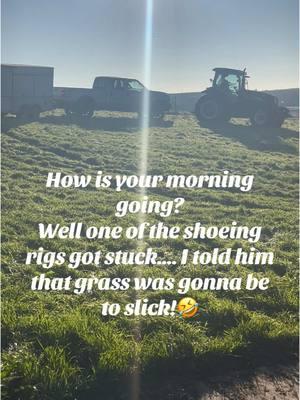 Well I did say I told you so🤣🤷‍♀️#farrier #farriersoftiktok #femalefarrier #rig #farrierrig #stuck #truck #ford #horseshoe #horseshoer #horses #workrig #itoldyouso #toldyouso #work #greatwaytostarttheday 