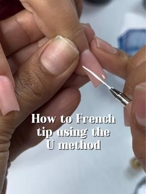 Try this the next time you are struggling with French tips! #frenchtipnails#nailarttutorial#nailartvideos#stepbysteptutorial#frenchtips#beginnernailtech#beginnernailart  