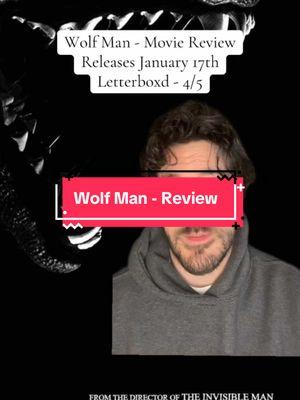 Leigh Whannell delivers with a solid piece of horror to start off the year. Wolf Man won’t just appeal to fans of the genre though, as it packs a great deal of emotional punch, and is thematically rich as well. Letterboxd - 4/5. Wolf man - movie review. Releases January 17th.  #wolfman #moviereview #newmovie #movies #horror #movietok #horror #horrortok 