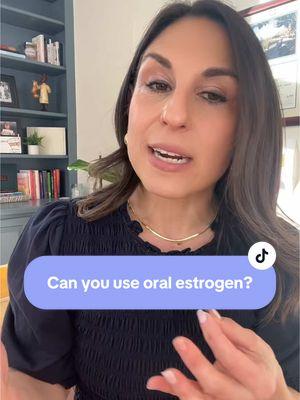 Did you know that oral estradiol is actually very safe for most women? . The risk if a blood clot is overall very small, in fact much smaller than the risk of blood clot during pregnancy, if you've ever used birth control pills, or if you've ever had surgery. It's all about finding the right method to use long-term for you! . #womenoftiktokover40 #womenoftiktokover50 #menopausedoctor #hormonereplacementtherapy #perimenopausalwomenoftiktok #hrtiktok #hrt  .