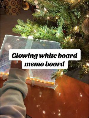 Getting this bad boy set up in my new office! Still very obsessed with this glowing memo board!  #whiteboard #memoboard #glowboard #glowing #lightboard #glowingwhiteboard #winterfinds #bfcm #ttsdelightnow #ttslevelup #giftguide #tiktokmademebuyit#cozycountdown #mademyyear #tiktokshopjumpstart #mademyyear #ttsdelightnow #tiktokshoploveatfirstfind  #treasurefinds #tiktokshopjumpstartsale