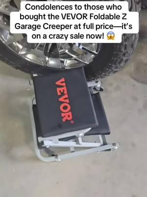 Upgrade your garage with the VEVOR Foldable Z Garage Creeper! 🚗 #vevor #vevortools #utilitycart #mobilemechanic #mechanic #TikTokShop 