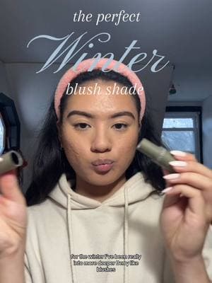 @jennilee wearing the perfect winter blush shade, our Sweet Berry Multi Stick 💚 dab for a soft look or build it up for a bolder berry look!  #creatorsearchinsights #winterblush #berryblush #sensitiveskinmakeup 