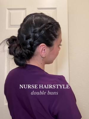 double buns using @Dae Hair styling cream 💘👩🏽‍⚕️💫 #nursebun #doublebunshairstyle #funhairstylesfornurses #nursehairinspo #doublebunstutorial #nursedoublebuns #nursespacebuns #nursingstudenthair #serverhairstyles #cutehair #daehair #dutchbraidbuns 