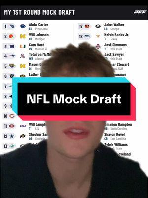 PFF’s Most Recent Mock draft #fyp #broncos #sports #nfl #mockdraft #bonix #nfl #football #trending #nfldraft #fyp 