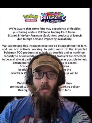 PSA: THEY WILL REPRINT. #pokemon #tcg #prismatic #prismaticevolutions #reprint #scalpers #scalpersuck #pokemoncards #newsets @Deep Pocket Monster 