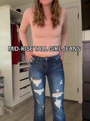 finally 36” and 38” inseam jeans that are affordable #tallgirlapproved #fitandflare #tallgirljeans #TTSDelightNow #TTSLevelUp #midrisejeans 