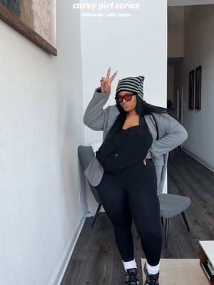 it’s giving airport  #curvygirlseries #plussizetiktok #blackfashionblogger #plussizewinterfashion 