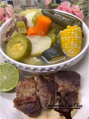 Sopa de carne de res 🥩😋quedó para pedir mas 👍a mi estilo 😘😋#sopadecarnederes #recetas #fyp  #comidacaseras #TikTokShop  #viraltiktok 