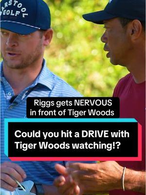 Could you hit a drive with Tiger watching!? ForePlayGolf gets Tiger! #tigerwoods #foreplaygolf #tigerwoodsgolf #golftiktok #golf 