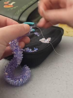 Making another dragon bracelet! . . . #jewelrymaking #beadweaving #beadwork#handcraftedjewelry #beadart #beadedartwork #beadedart #beadwork #brickstitch #peyotestitch #dragon #dragonart #dragonbracelet #dragonjewelry 