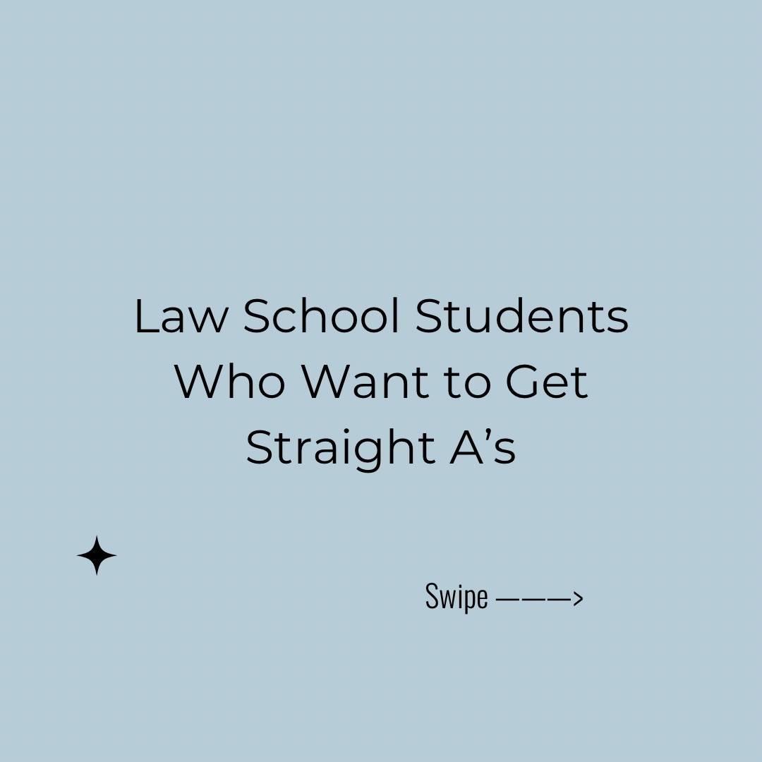 To current law school students who want to get straight A’s in law school. PS we also have full YouTube videos on this.  #lawschoolstudent #lawschoolhelp #lawschoolgrades #lawschoolapplicants #lawschoolcoach 