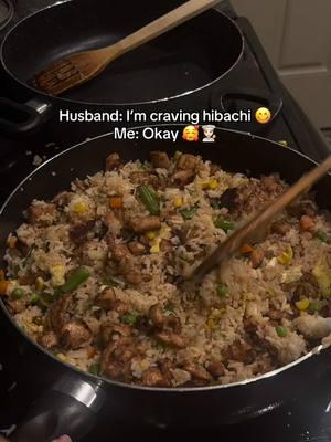 I love being a wife 🥰 #husband #friedricerecipe #teriyakichicken #teriyaki #chickenfriedrice #hibachi #hibachiathome #chinesefood 