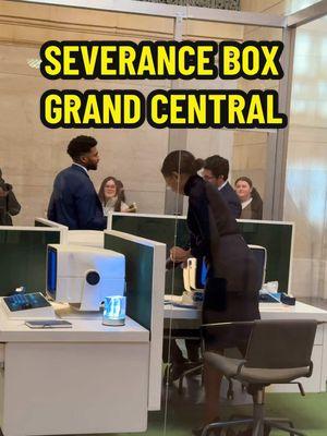 I just saw the Severence Box in Grand Central Station 👀 #severence #severenceedit #fypシ 