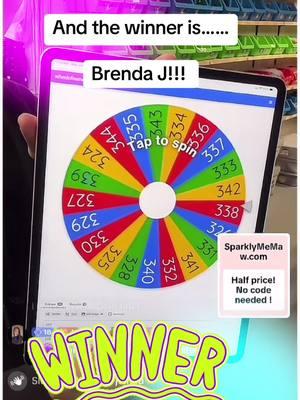 Todays daily winner is Brenda !!! Congrats we have refunded you 25$ on your order #sparklymemaw #TikTokShop #uvdtf #glitter #sparklymemawglitter 