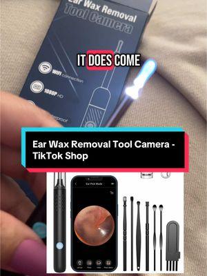 Ear Wax Removal Tool Camera - Buy at your own risk, not for the weak stomach 😩😆🔗 #earwaxremoval #earwaxcamera #earhealth #cleanliness #earwax #tiktokshopfinds #tiktokshopping #coolgadgets #earcleaner 