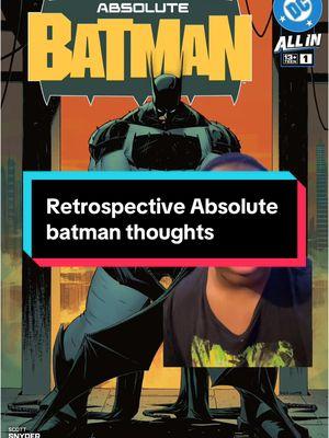 Some thoughts on absolute Batman #scottsnyder #batman #absolutebatman #absolutepower #frankmiller #thedarkknightreturns #comictok #comics #comicbooks #dccomics #batfamily #superman #daredevil #batmancomics 