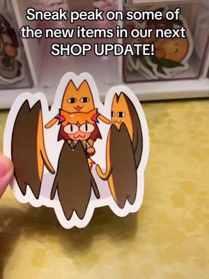 SHOP UPDATE this Saturday!  Here are some of the new items that will be included in our next Shop update!  I will reveal other new stuff in another video! Stay tuned!! :3 #comingsoon #sneakpeak #cat #necoarc #pilk #chiyodad #chiyofather #azumangadaioh 