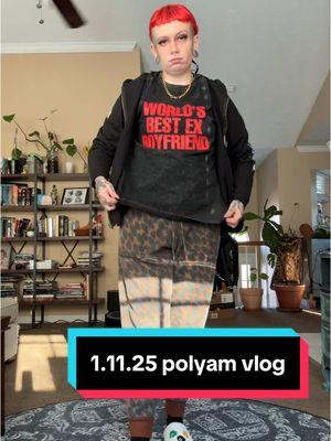 1.11.25 polyam vlog #polyamory #polyamorytiktok #enm #ethicalnonmonagomy #polyam #polyamfam #polycule #polyamfamily #throuple #triad #vrelationship #openrelationships #nonmonogamy #facetattoo #alternativerelationship #polyamorytok #sinnabunny #itssinnabunny 🧡