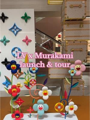 going to need that eiffel tower trunk 🌈🌸🍒🐼#murakami #louisvuitton #shopwithme #luxuryshopping #lvmurakami #nyc #takashimurakami 