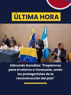 #ÚLTIMA #HORA Edmundo González #edmundogonzález #presidente #insta a la #diáspora #venezolana a #preparar #para la #reconstrucción del #país Edmundo González envió un #mensaje a los #venezolanos en el #exterior , #destacando el #papel #clave que #jugarán en el #futuro del #país : " #Prepárense para el #retorno a Venezuela . #Serán  "Los #protagonistas de la #reconstrucción del país. Todo lo que han #aprendido #será #fundamental para #servir y #aportar al #renacer de #nuestra #nación", #afirmó.  El #llamado #resalta la #importancia de la #diáspora en el #proceso de #recuperación #nacional y su ðcompromiso con el #futuro de Venezuela. #venezolanosenelmundo #venezuelahermosa #venezuelaenlima #venezuelaenecuador #venezuelalibre #venezolanosenespaña #venezolanosenmiami #venezolanosenusa #venezolanisenopanama #venezolanisenbrasil zolanosenargentina #venezuela4x4mones #esperanza 