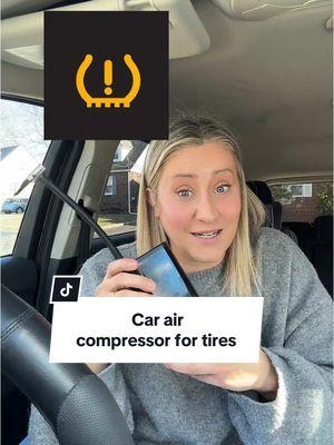 I’m shocked this works! #portableaircompressor #caressentials #carsafety 