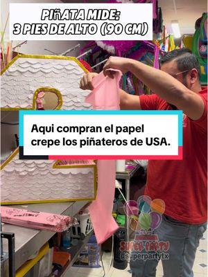 Papel crepé que usan los piñateros . #crepe #piñatas #papel #DIY #trending #reels #usa #mexico #tradicional #superparty 