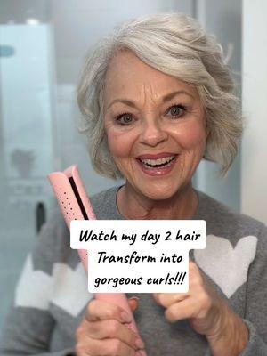 @wavytalkofficial #womenover50 #hairtok #hairtutorial #wavytalk #wavytalkhair #wavytalkcurlingwand #silverhair #silversisters