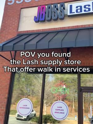 Jboss Lash studios Now open until 7pm  ❌No deposit  ❌No appointment needed  #atllashtech #atllashstore #atllashsupplies #atlwalkins 