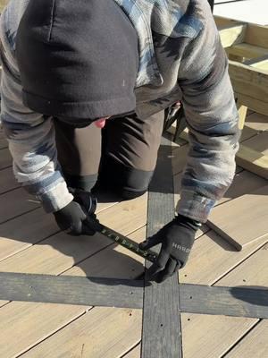 Note: when working with such precise detail work, heavy breathing is required.  . . #deckdesign #designandbuild #deck #carpentry #outdoordesign 