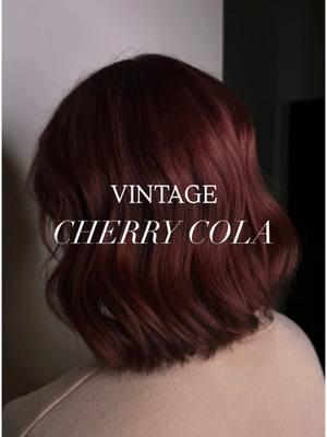 VINTAGE CHERRY COLA🍒✨ #balayage #makeup #hairstylist #bobhaircut #hairstylist #michiganstylist #michiganhair #blonde #brunettehair #michiganmakeup #makeupartist #formula #cowboycopper #copper #lifeofahairstylist #hair #hairtransformation #haircut #michiganhair #hairtok 