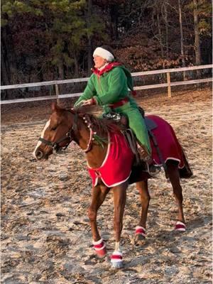 Super star in the making #trending #sound #cantor #baby #horses #elf #dressup #slow #cowgirl #horsegirl #training #funny #lope 