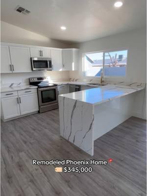 Affordable remodeled home in Phoenix 😍 great starter home 🤩 MOVE IN READY!  3 bed | 2 bath | 1,309 sqft 📍Phoenix, AZ 85033 💰$345,000 Looking to buy or sell? I’m always happy to help! Schedule a free consultation using the link in my bio 👩🏻‍💻 Joanna Delgado REALTOR® 📱6028316728 Soldbyjoannaa@gmail.com Realty One Group Listed by Equity Realty Group #phoenixaz #arizonarealtor #phoenixhomes #homeshopping #hometour #renovatedhome #affordablehome #westphoenix 