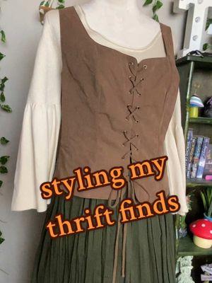 i haven’t mentioned it in a while BUT if you didn’t know, i sell ren faire outfits that i’ve put together from my thrift finds! these outfits are base layers, which means they’re far from finished and need YOUR faire accessories to complete the look! they can be found on my poshmark for anyone who’s interested in a cost efficient faire fit! 😊 #fantasy #fantasytiktok #fantasycosplay #cosplay #renfaire #renfairecosplay #medieval #cottagecore #renfaireoutfit #renfaireoutfitinspo #renfairethrifting #thriftedrenfaire #thrifted #thrifting #thriftfinds 