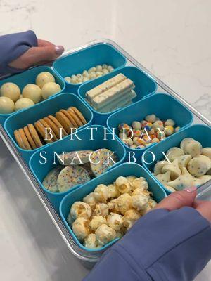 Birthday snack box restock for my 25th birthday 🎂🍭🩵 #asmr #restock #snackbox #snacks #restockasmr #birthday #candytok #candy #birthdaycake  