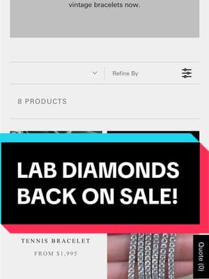 LAB GROWN DIAMONDS BACK ON SALE! #muretaandco #labgrowndiamond #sanfrancisco #fillmorestreetsf 