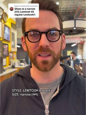 Replying to @vlootsy20 Zack Moscot (5th Generation) tries on all 4 sizes of The LEMTOSH 👓👀😎 Use Virtual Try-on on MOSCOT.COM to find your perfect fit! #moscot #lemtosh #eyewear #eyeglasses #sunglasses #opticalshop #custom #eyewearprescription #familybusiness #optician #eyewearlover #sunglass #nyc #nycstyle #rx #fyp #foryoupage #trending #sizematters #tryon #tryonhaul #tryonwithme #OOTD 