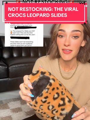 @Crocs CHECK YOUR COUPONS!  These Viral Crocs Leopard Slippers/Slides are saying bye-bye ✌🏻so grab em while you can! #crocs #crocsgang #crocs4life #crocschallenge #crocsshoes #slippers #slippershoes #leopardprint 