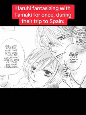 It would have been funny to see Haruhi’s imagination next to Tamaki’s 💀 #ohshc #ouranhighschoolhostclub #haruhifujioka #tamakisuoh #kyoyaootori #nanakoshoji #ohshcmanga #wowthepressureisgettingworser 