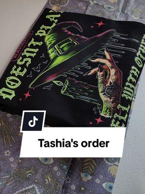 Obsessed with Tashia's order 😍 #asmr #asmrpacking #witchyvibes #vampire #oversizedtee #graphictees #altfashion #altgirl #altoutfits #summoning #goth #grundgeaesthetic #unhinged #packanorderwithme #gothgirl #gothfashion #witchy 